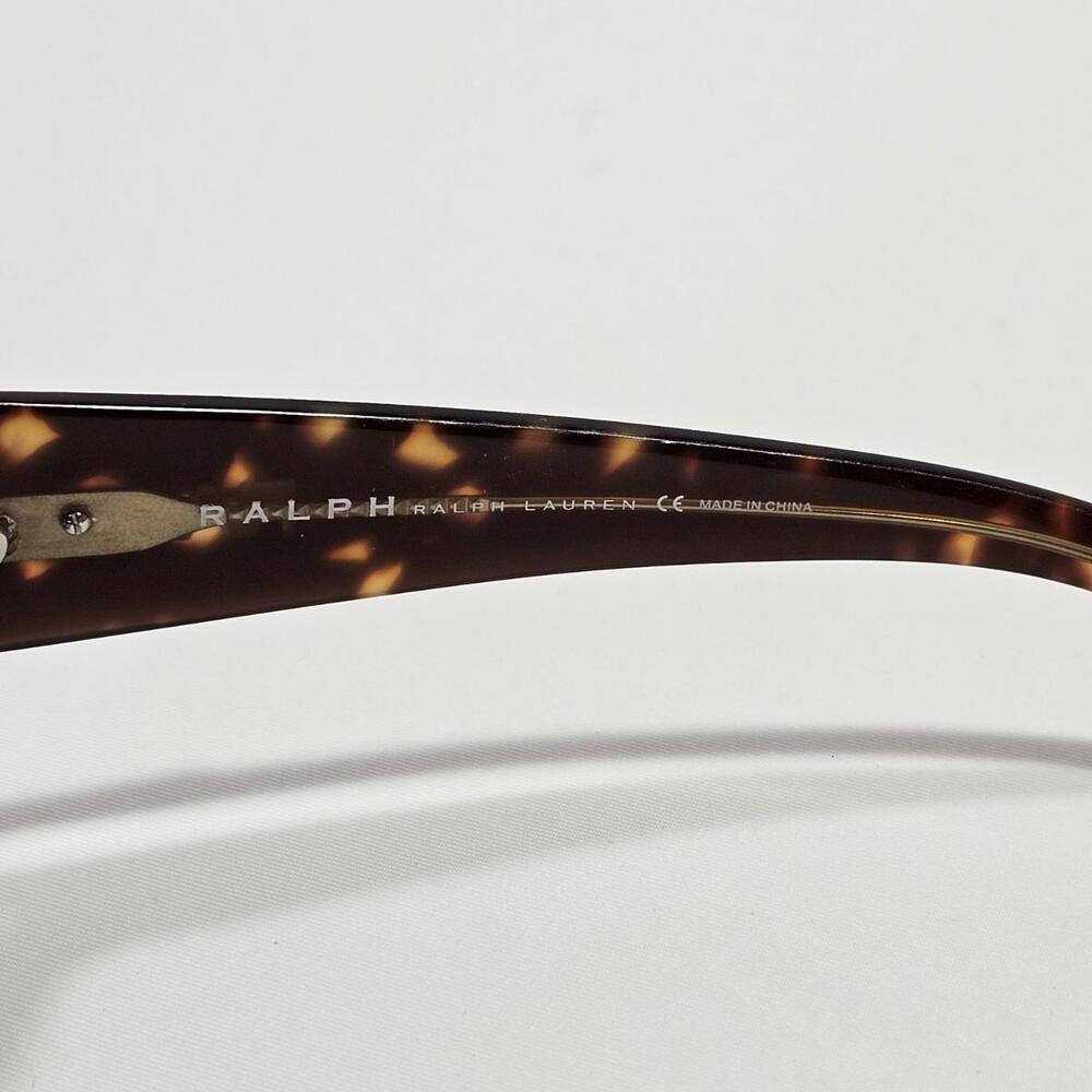 Vintage Ralph Lauren Sunglasses Tortoiseshell Oversized Brown Frame - Picture 7 of 13